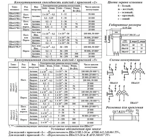 ПКН115-2б/жВ переключатель фото 4 ПКН115-2б/жВ переключатель фото 4