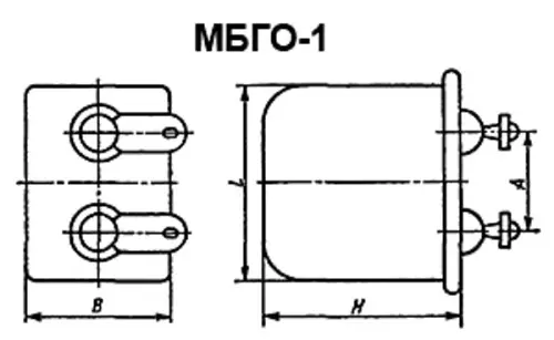 МБГО-1 300в 20 мкф фото 3