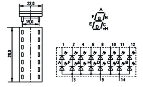 КЛЦ202Б индикатор знакосинтезирующий фото 2