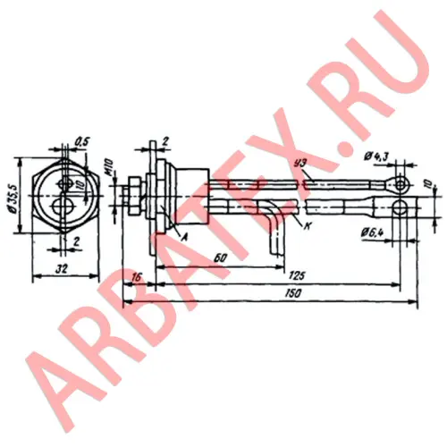 Т25-8 тиристор фото 3