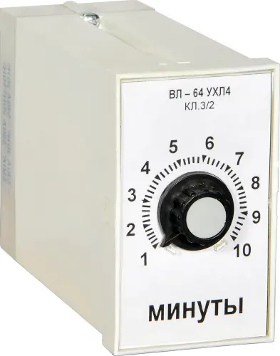 ВЛ-64 1-10 сек 24В реле времени фото 2 ВЛ-64 1-10 сек 24В реле времени фото 2