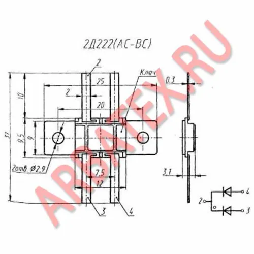 2Д222АС диодная матрица фото 3